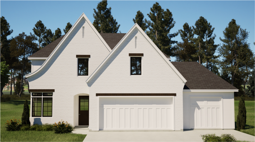 Artist's rendering of Cliff Dover (A) elevation