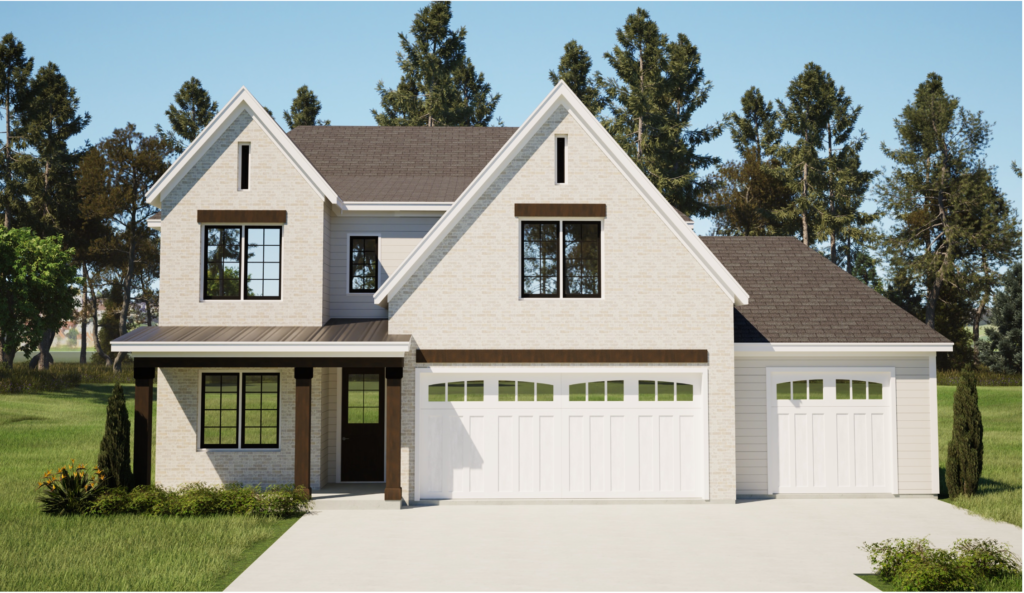 Artist's rendering of Cliff Cascade (B) elevation